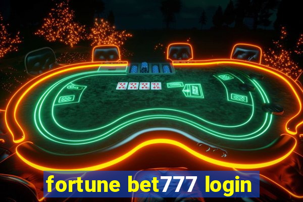 fortune bet777 login